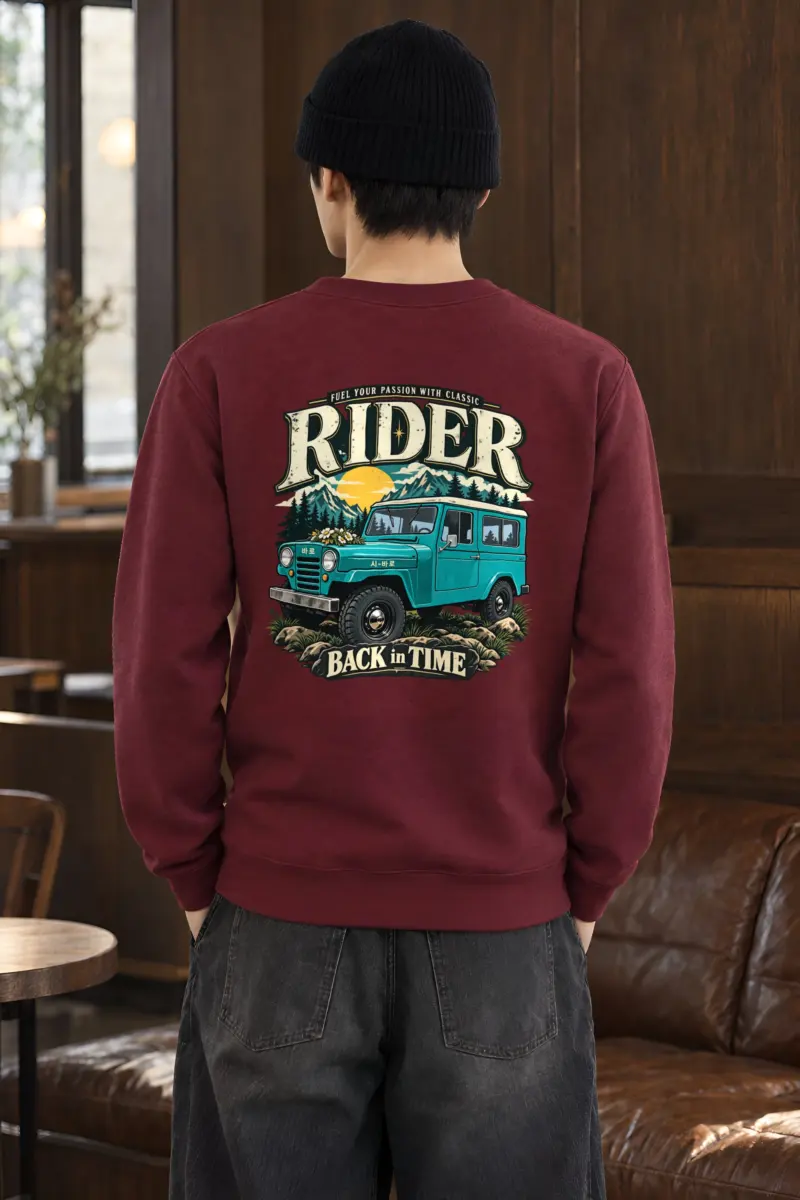 "Back In Time" Heavy Blend Unisex Crewneck Sweatshirt