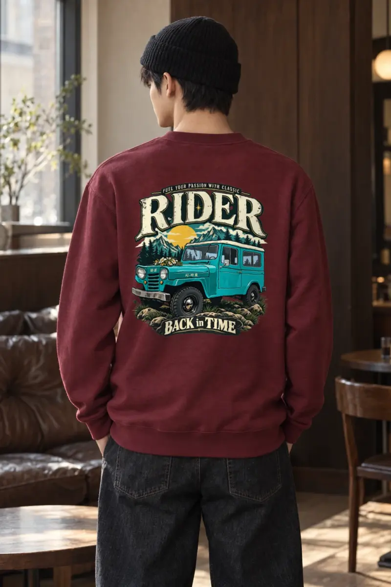 "Back In Time" Heavy Blend Unisex Crewneck Sweatshirt | Gildan 18000