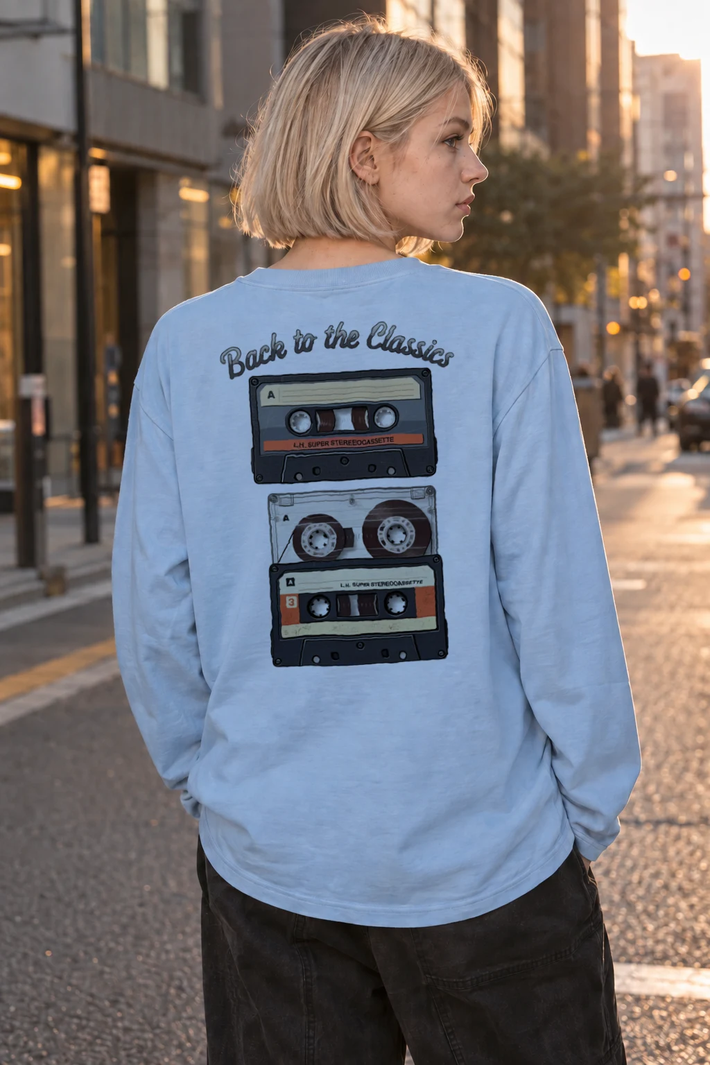 "Back To The Classics" Unisex Longsleeve T-shirt | Gildan 2400