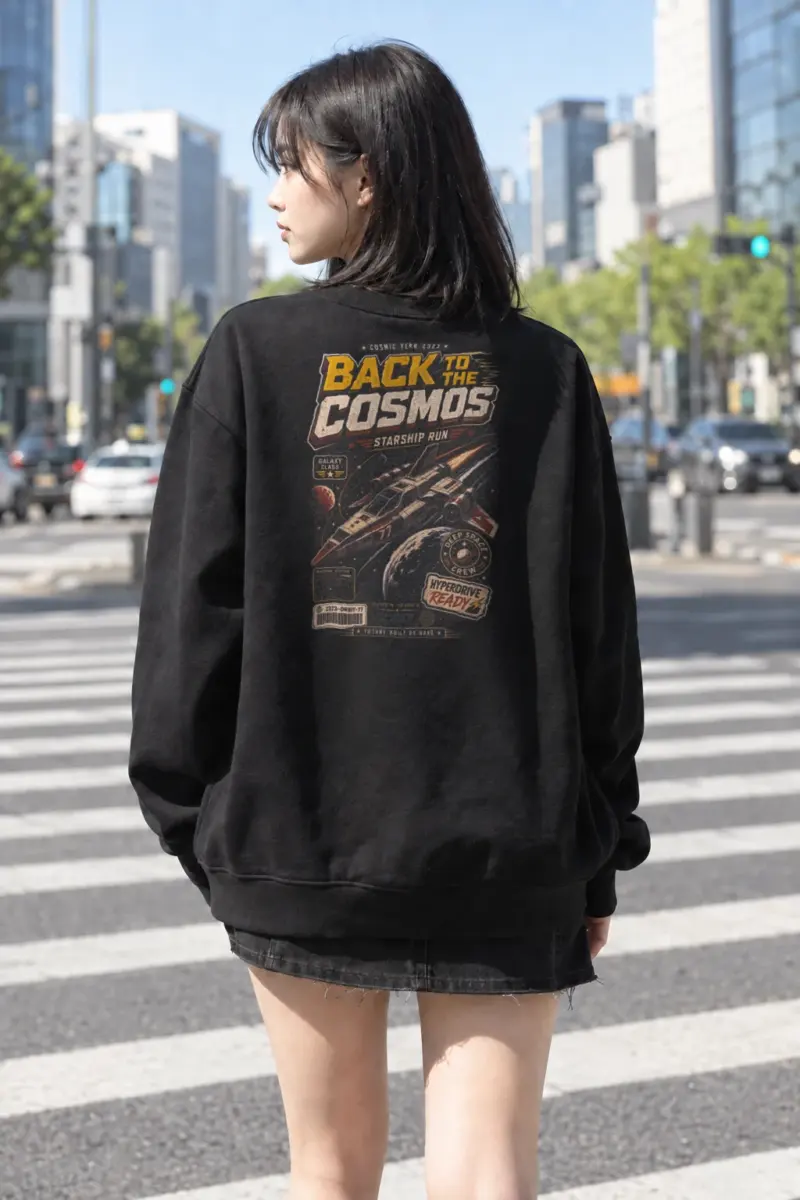 “Back To The Future Ready” Heavy Blend Unisex Crewneck Sweatshirt | Gildan 18000