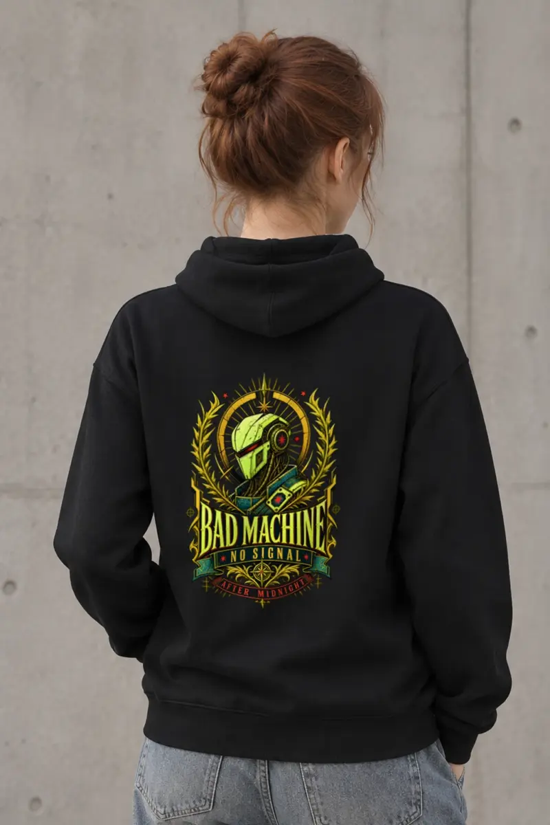 "Bad Machine" Heavy Blend Unisex Pullover Hoodie