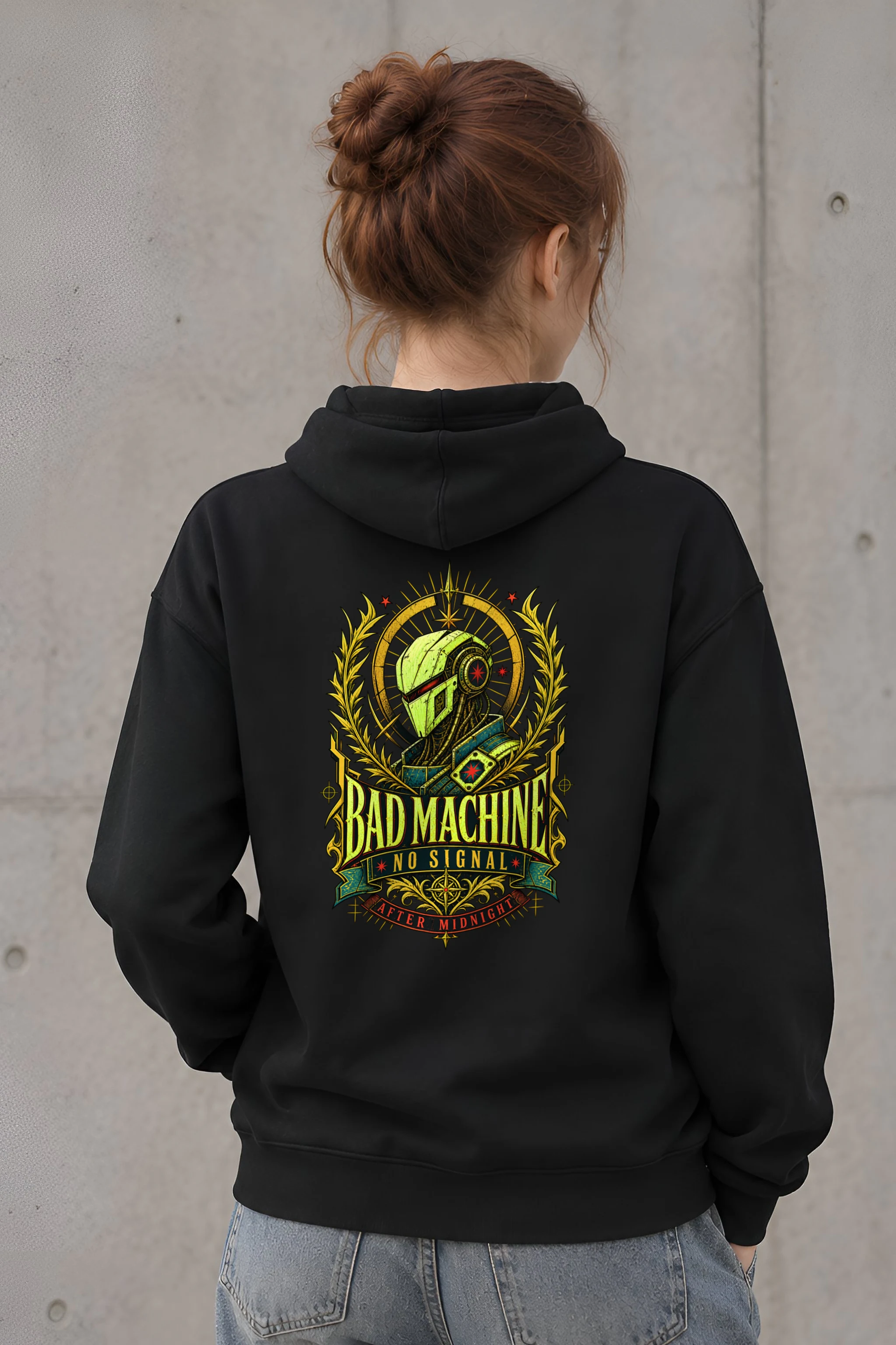 "Bad Machine" Heavy Blend Unisex Pullover Hoodie