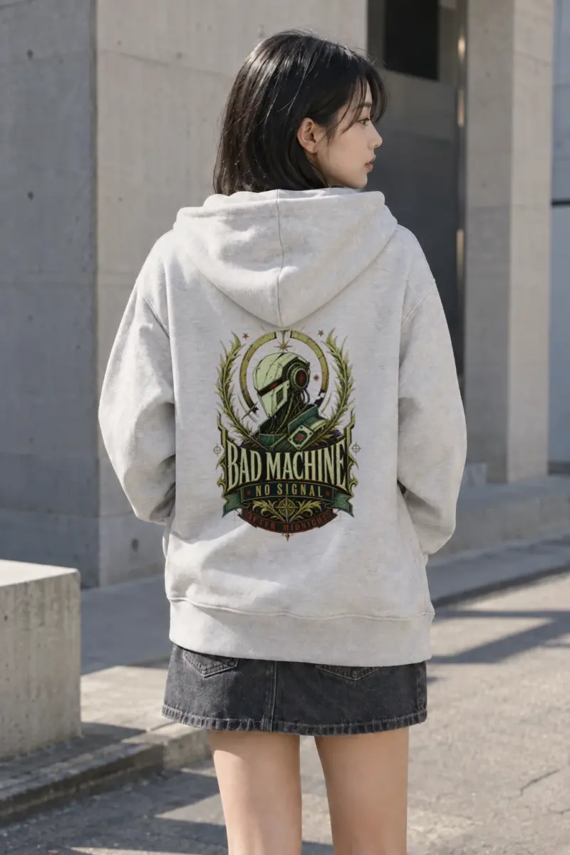"Bad Machine No Signal" Heavy Blend Unisex Pullover Hoodie | Gildan 18500