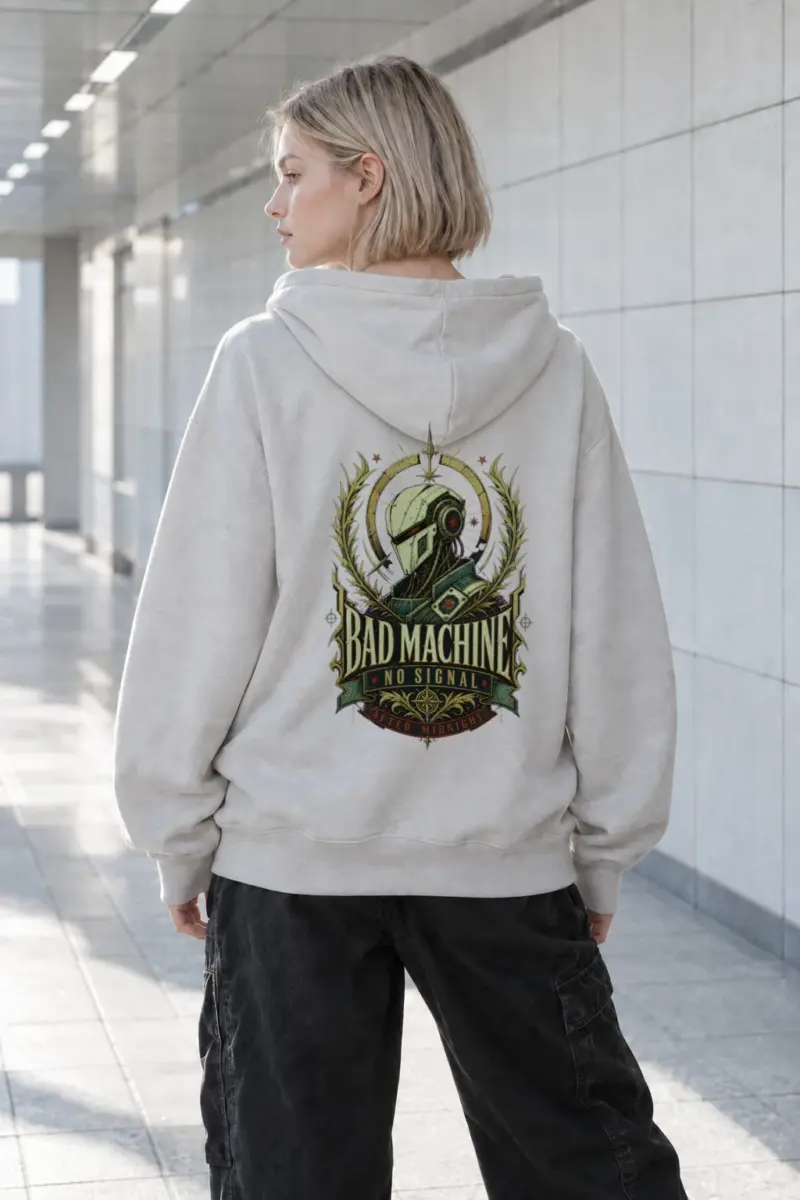 “Bad Machine No Signal” Heavy Blend Unisex Pullover Hoodie | Gildan 18500