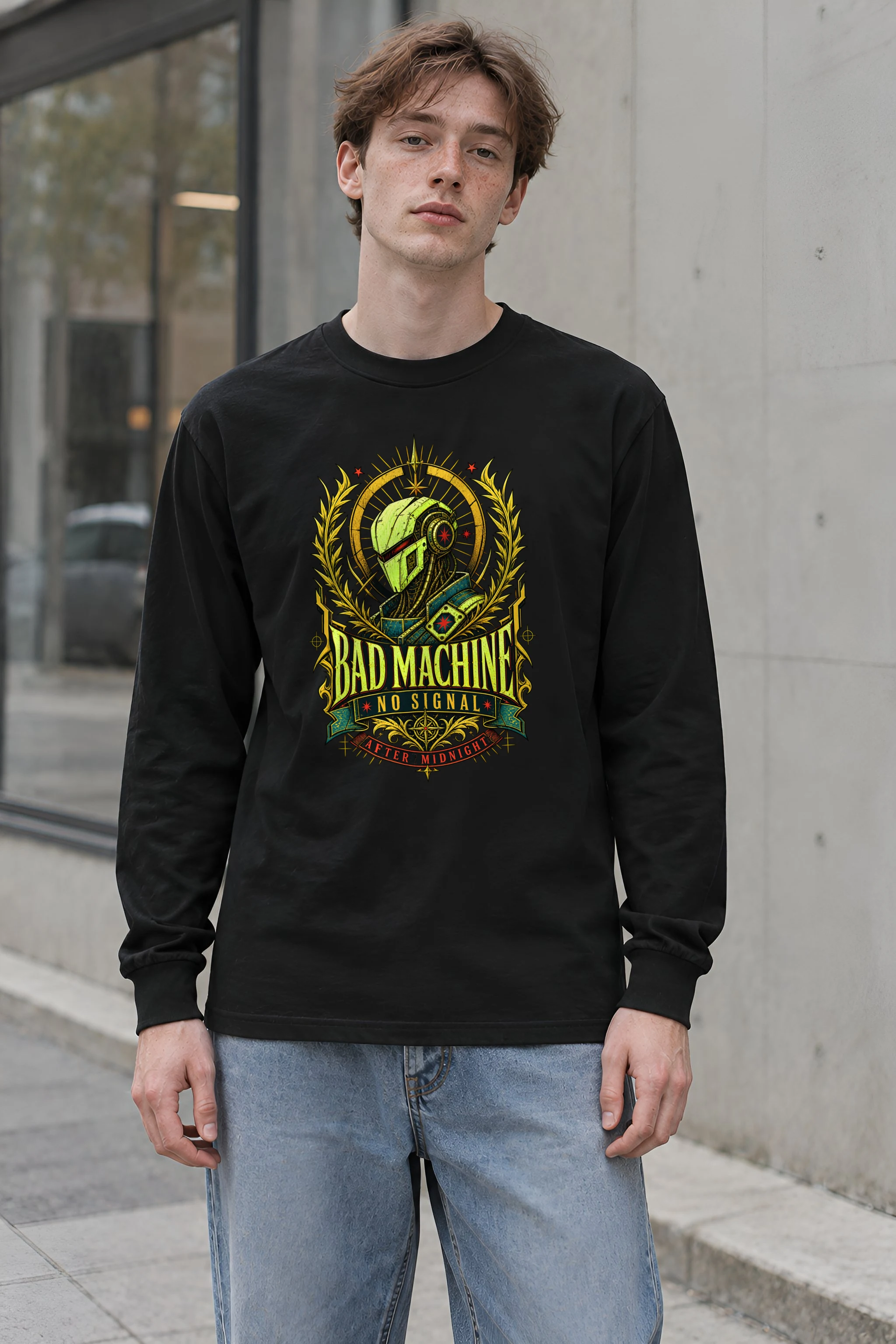 "Bad Machine" Unisex Longsleeve T-shirt