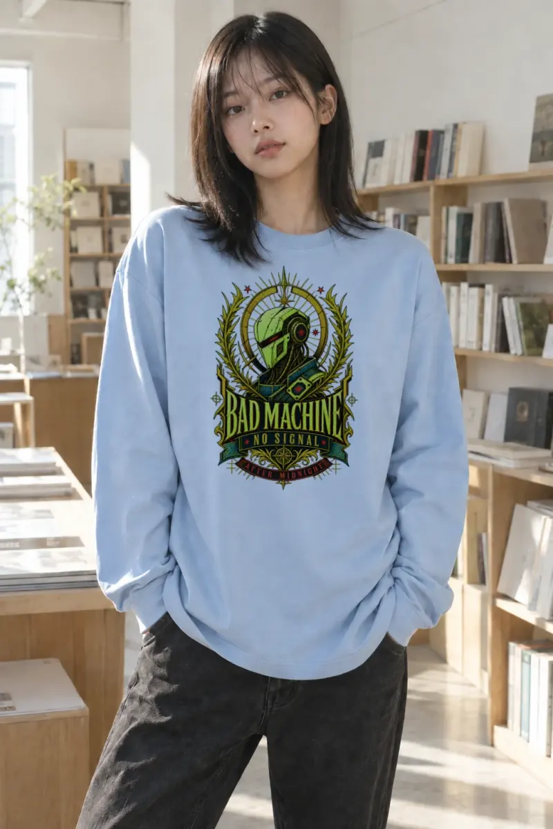"Bad Machine" Unisex Longsleeve T-shirt | Gildan 2400