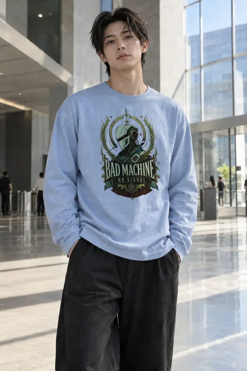 “Bad Machine” Unisex Longsleeve T-shirt | Gildan 2400