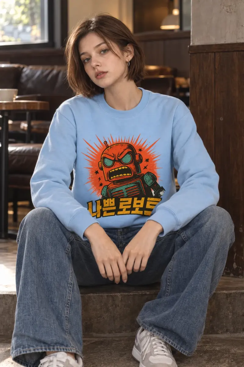 "Bad Robot" Heavy Blend Unisex Crewneck Sweatshirt