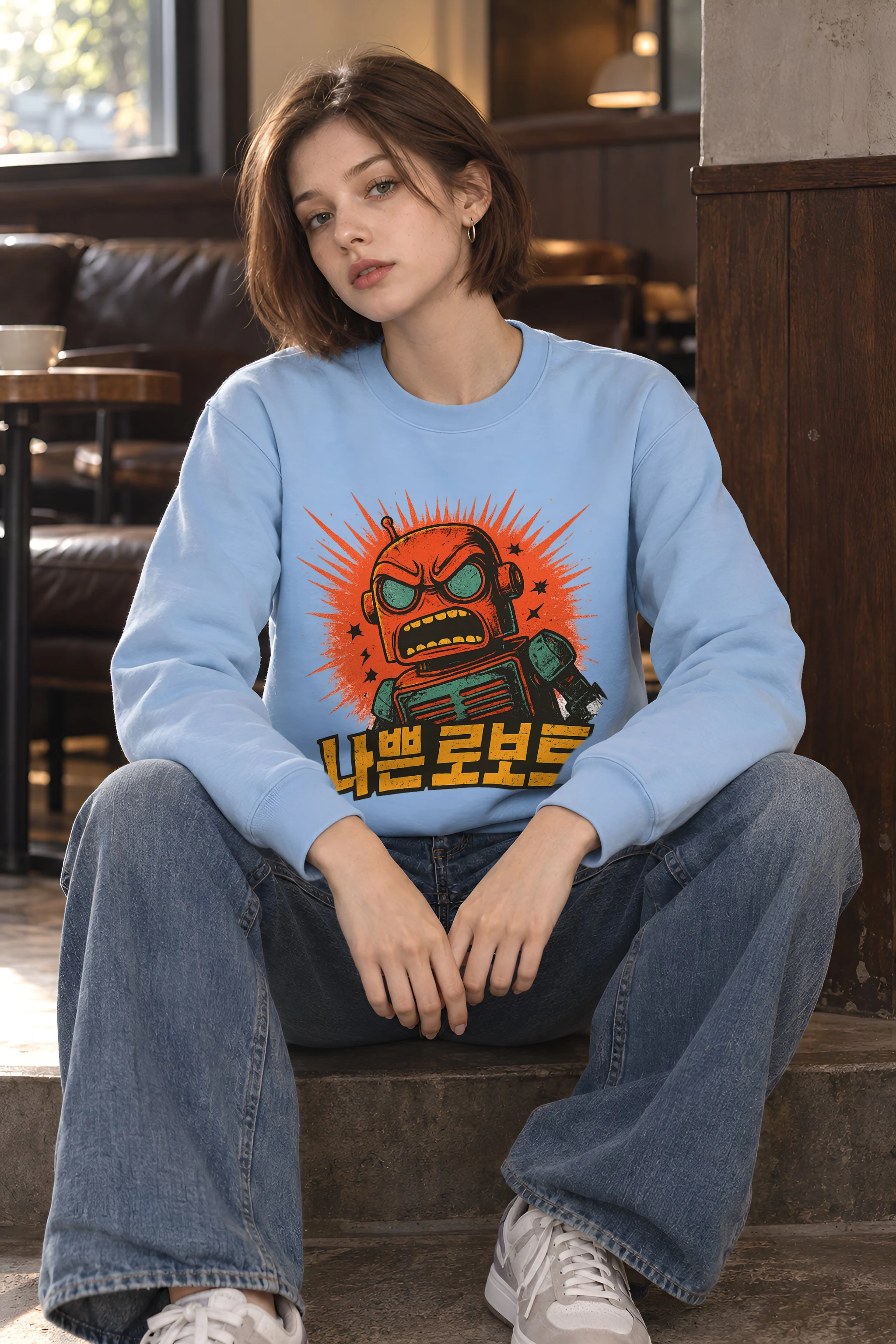 "Bad Robot" Heavy Blend Unisex Crewneck Sweatshirt