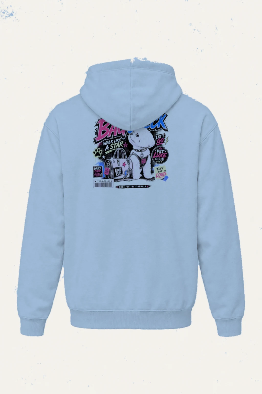 "Bag Check Pup" Heavy Blend Unisex Pullover Hoodie | Gildan 18500