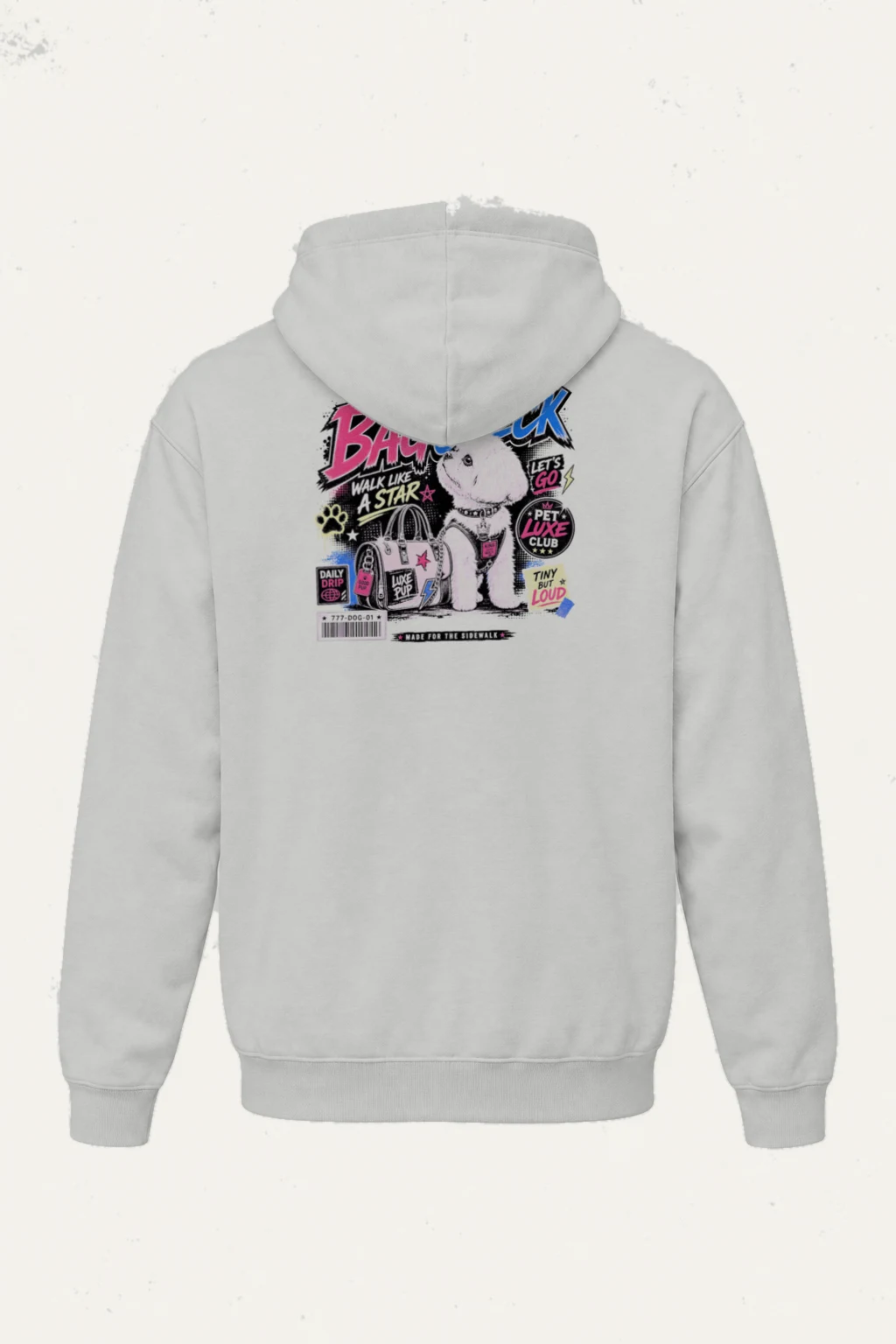 "Bag Check Pup" Heavy Blend Unisex Pullover Hoodie | Gildan 18500