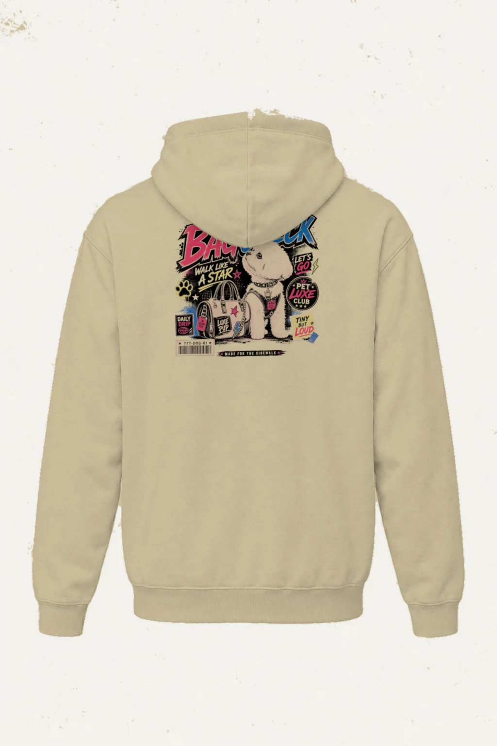 "Bag Check Pup" Heavy Blend Unisex Pullover Hoodie | Gildan 18500