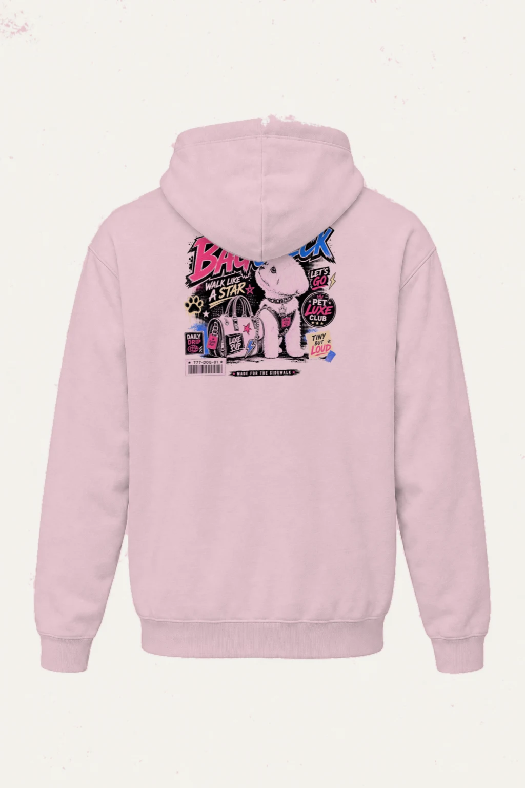 "Bag Check Pup" Heavy Blend Unisex Pullover Hoodie | Gildan 18500