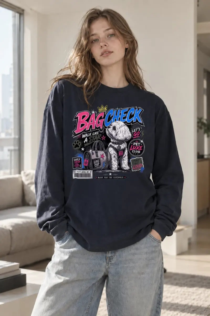 "Bag Check" Unisex Longsleeve T-shirt | Gildan 2400