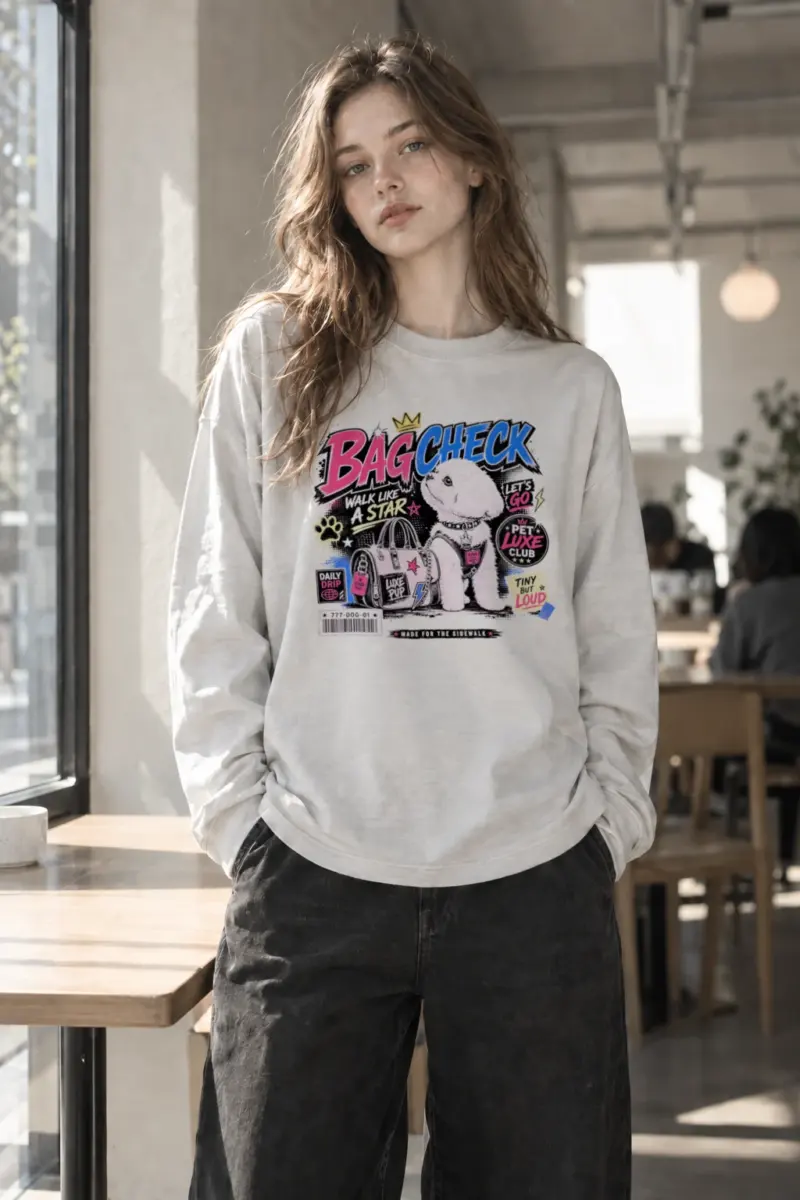 “Bag Check” Unisex Longsleeve T-shirt | Gildan 2400