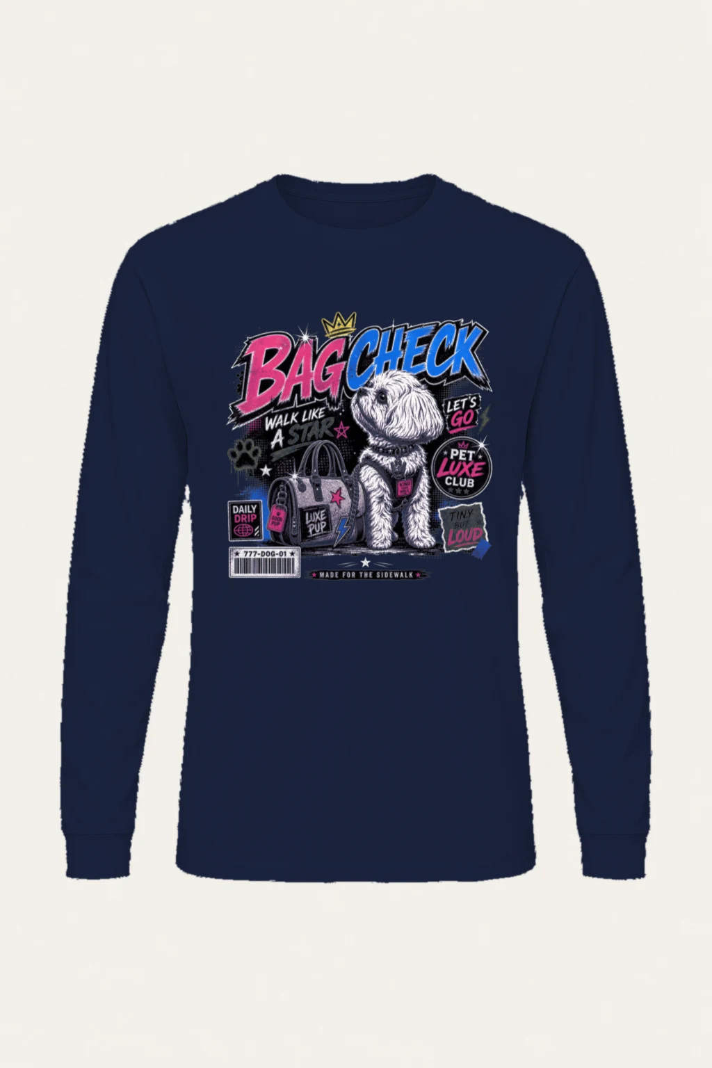"Bag Check" Unisex Longsleeve T-shirt | Gildan 2400