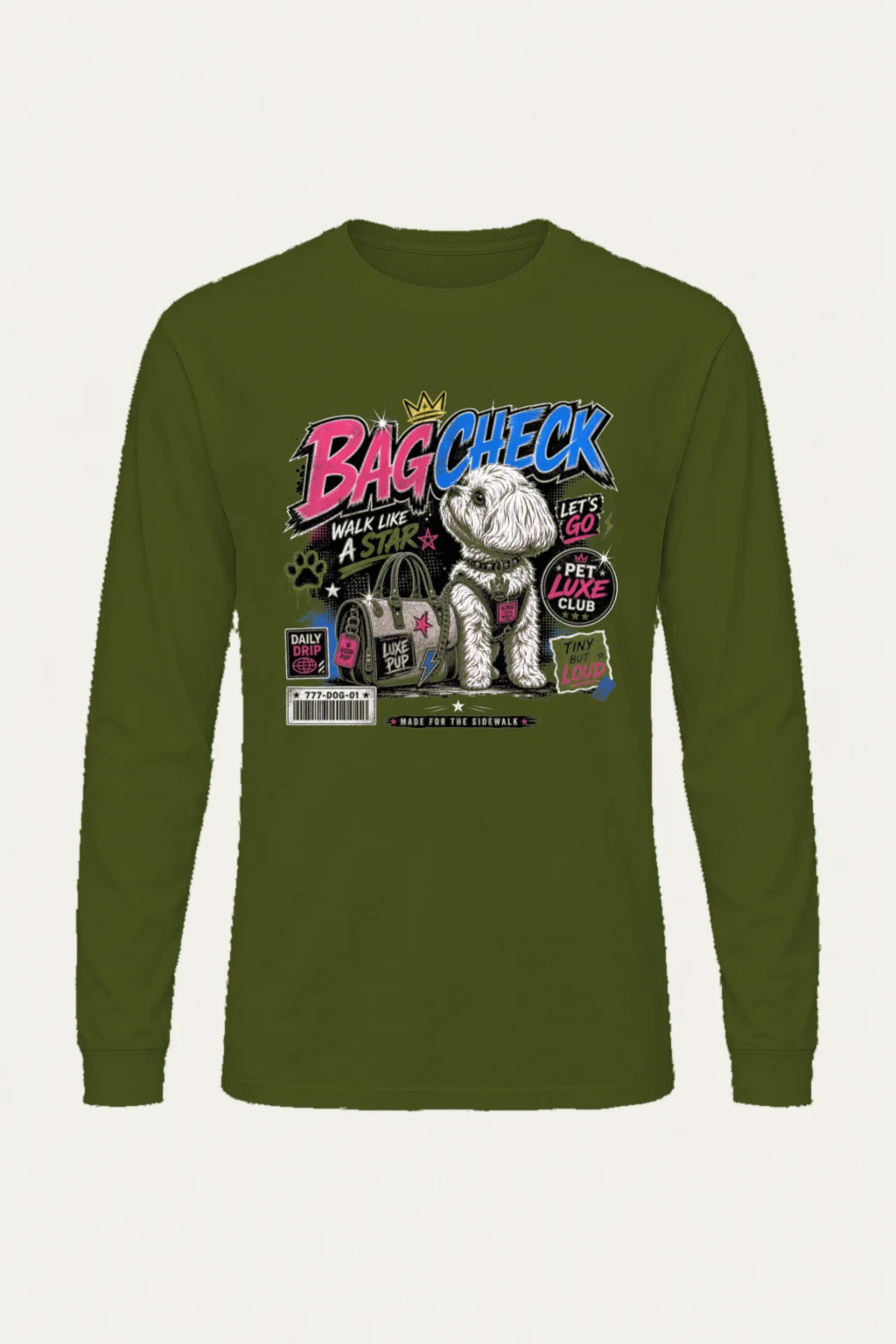 "Bag Check" Unisex Longsleeve T-shirt | Gildan 2400
