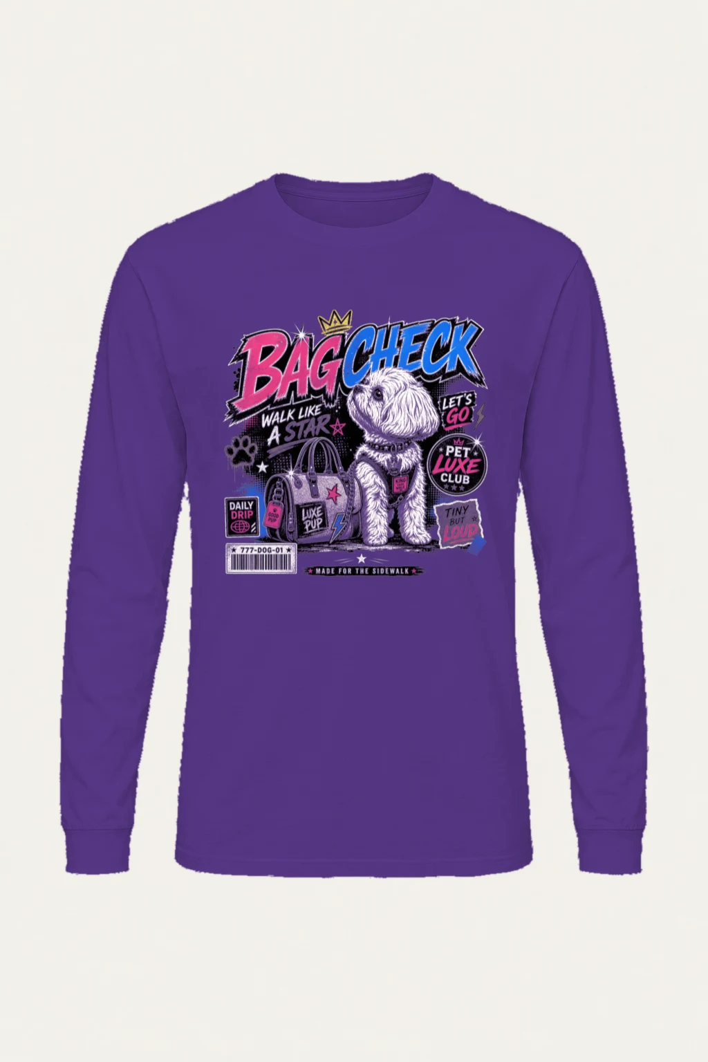 "Bag Check" Unisex Longsleeve T-shirt | Gildan 2400