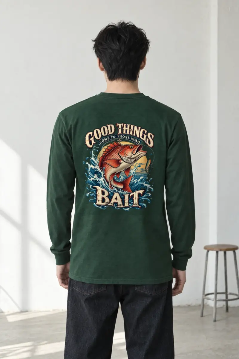 "Bait Brings Good Things" Unisex Longsleeve T-shirt