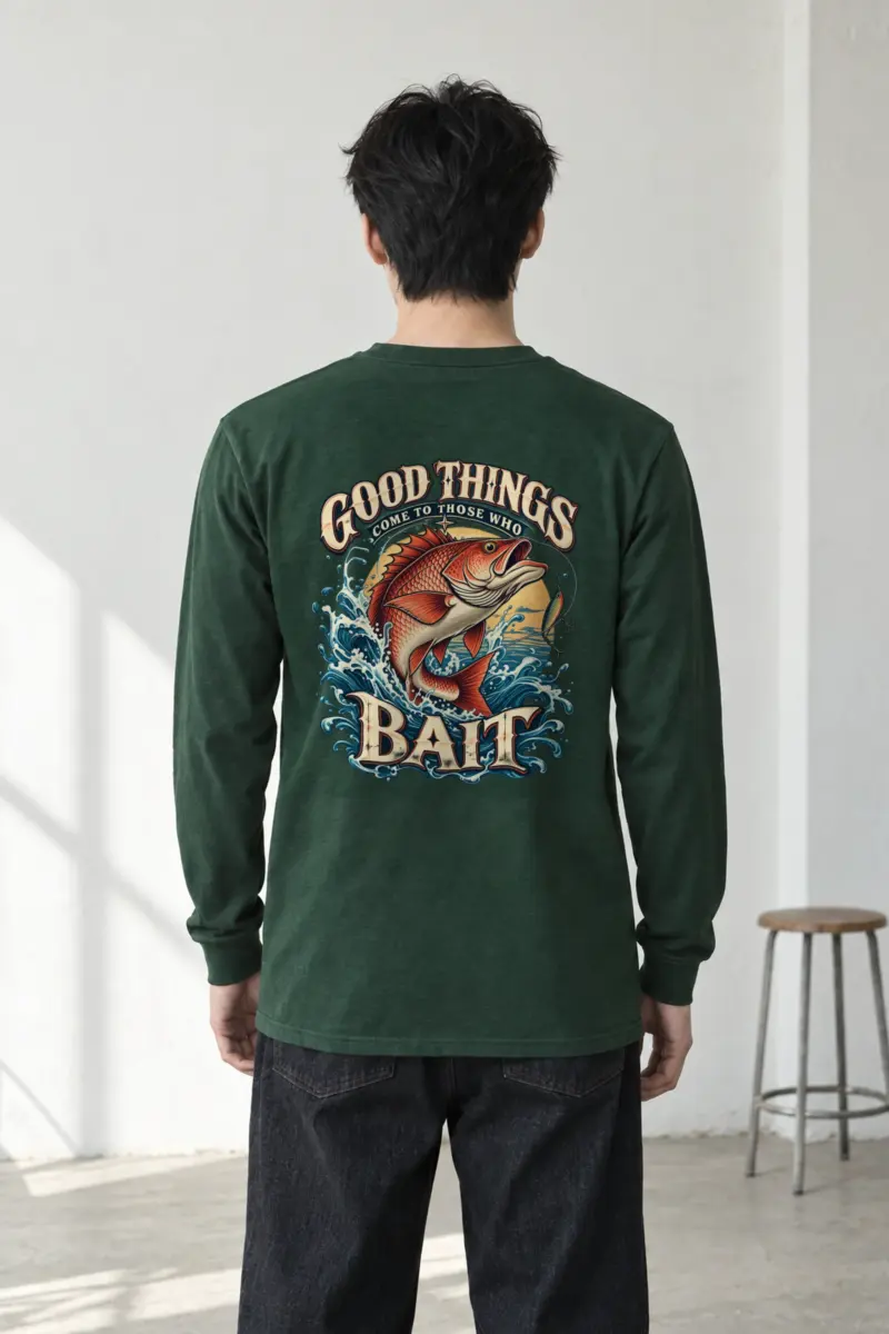 "Bait Brings Good Things" Unisex Longsleeve T-shirt
