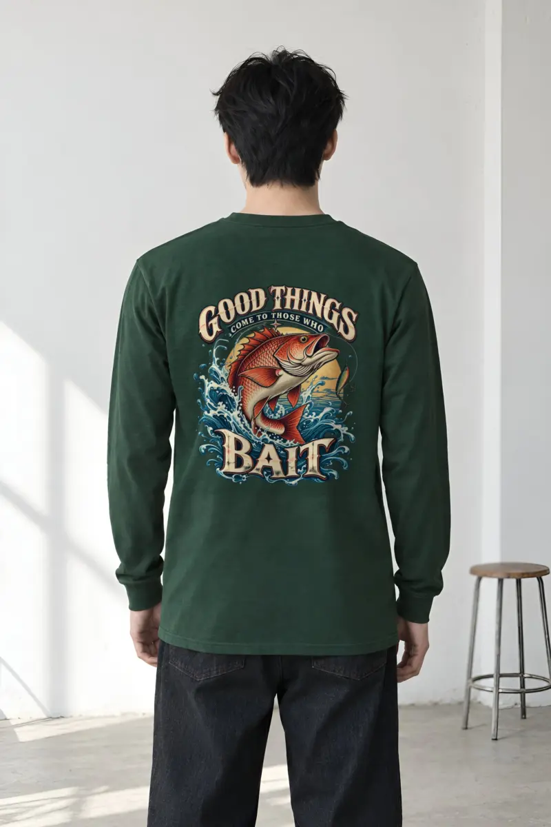 "Bait Brings Good Things" Unisex Longsleeve T-shirt