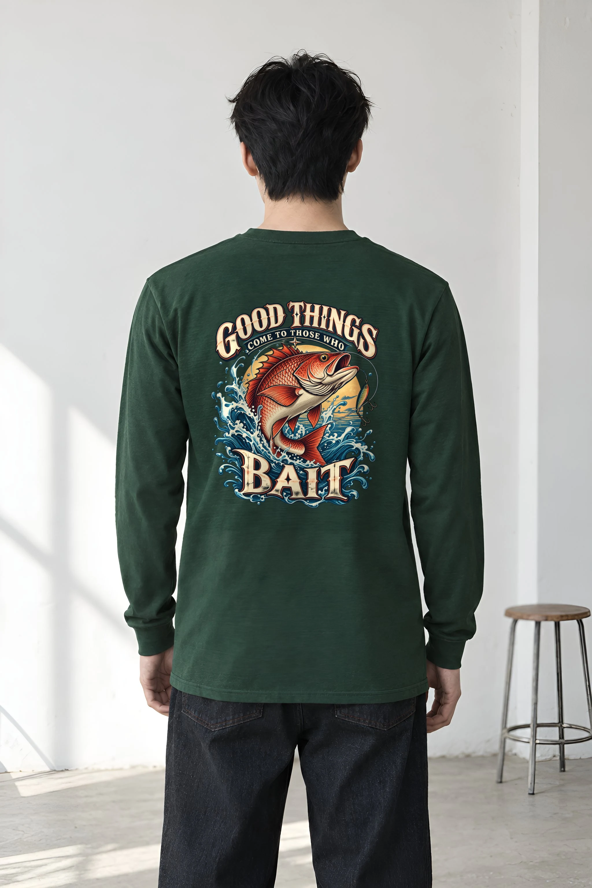 "Bait Brings Good Things" Unisex Longsleeve T-shirt