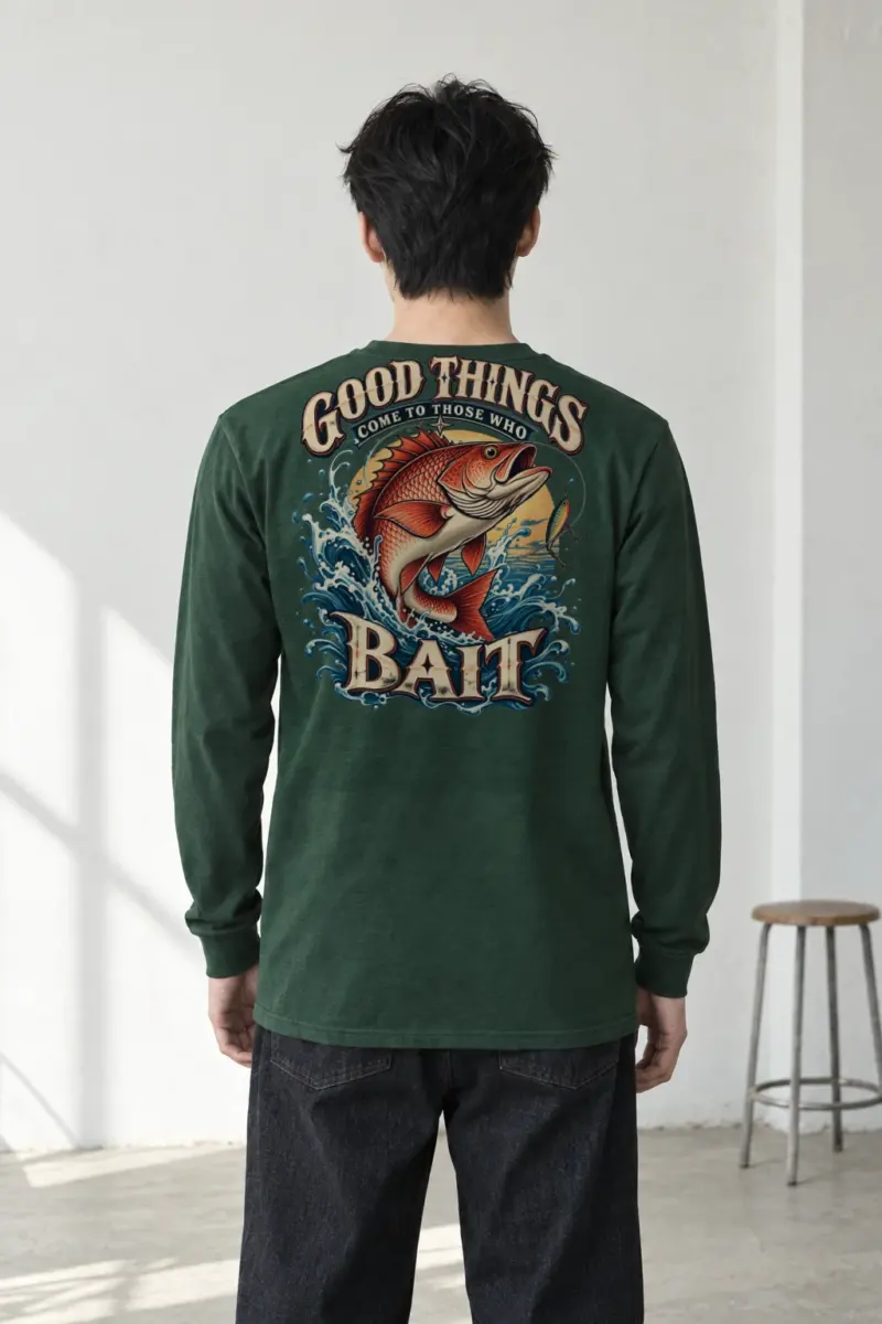 "Bait Brings Good Things" Unisex Longsleeve T-shirt