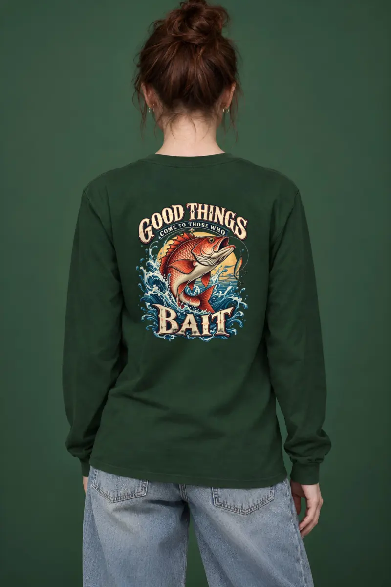 "Bait Brings Good Things" Unisex Longsleeve T-shirt