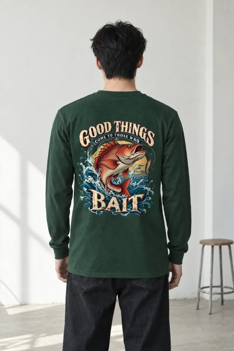 "Bait Brings Good Things" Unisex Longsleeve T-shirt