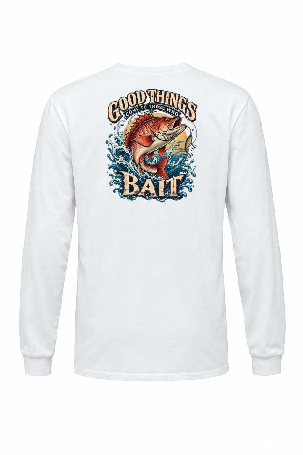 "Bait Brings Good Things" Unisex Longsleeve T-shirt | Gildan 2400