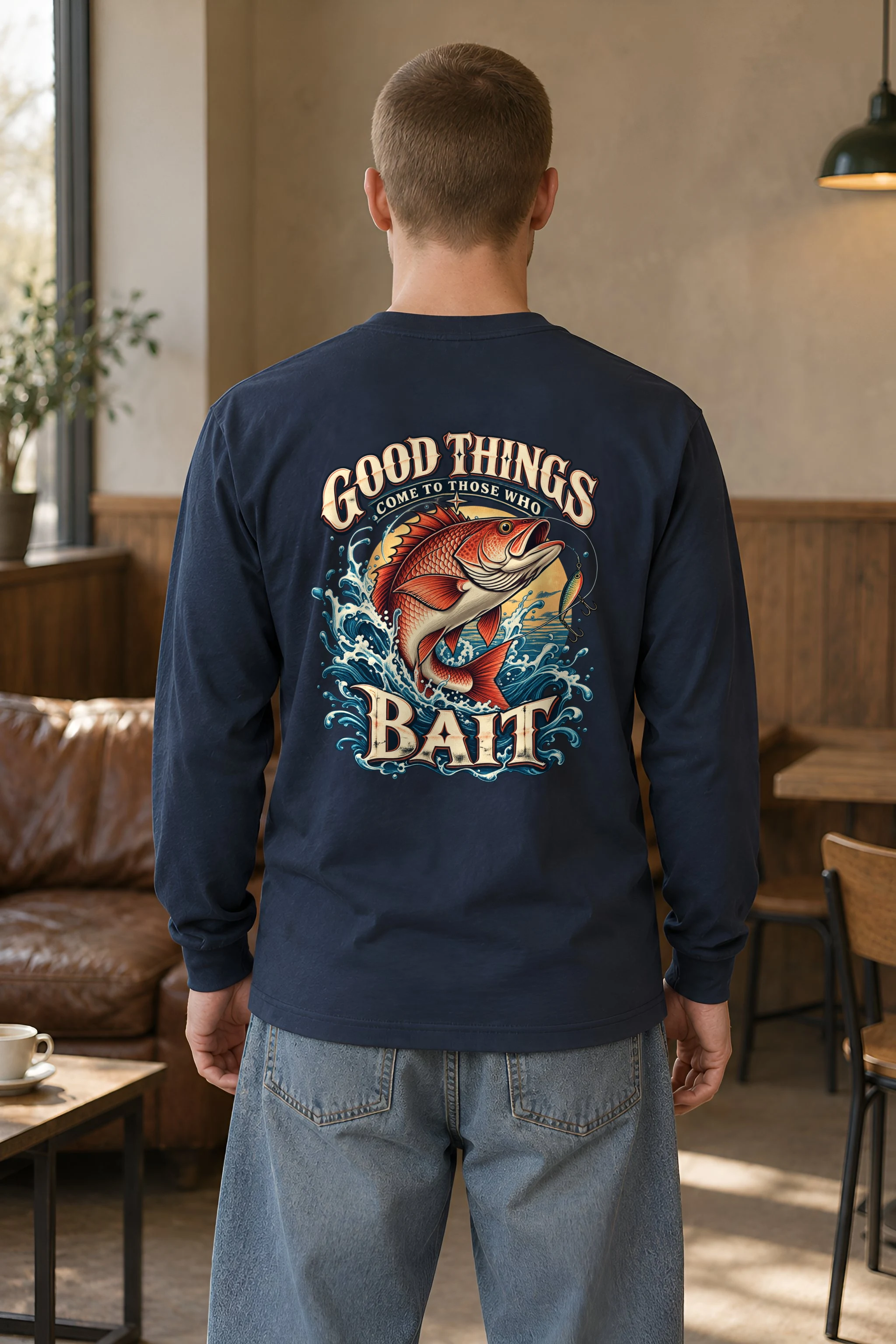 "Bait Brings Good Things" Unisex Longsleeve T-shirt