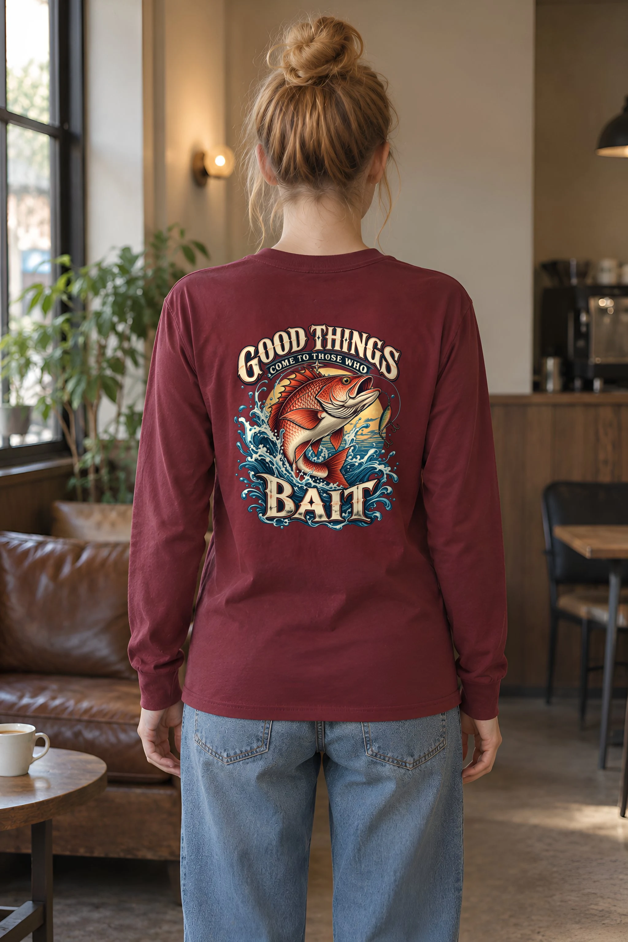 "Bait Brings Good Things" Unisex Longsleeve T-shirt