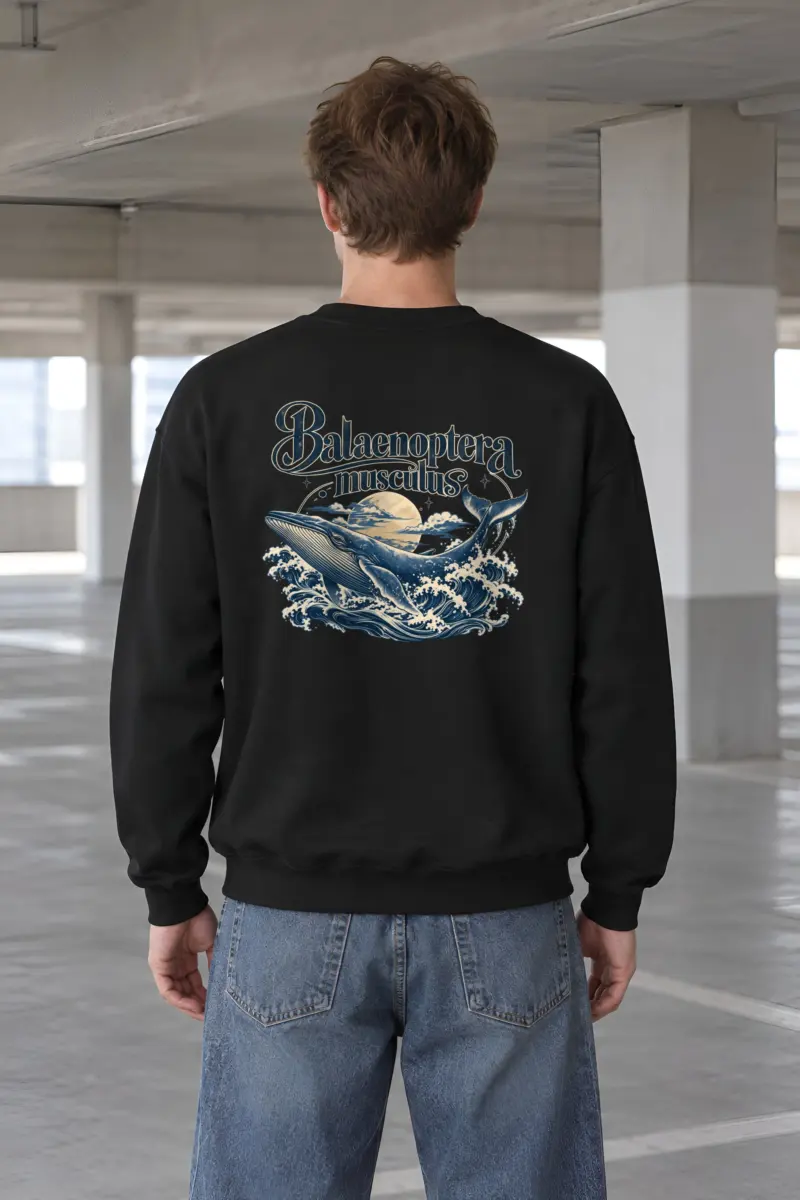 "Balaenoptera Musculus" Heavy Blend Unisex Crewneck Sweatshirt