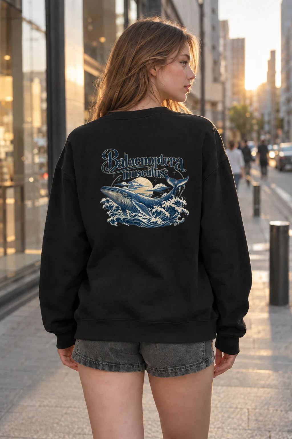 "Balaenoptera Musculus" Heavy Blend Unisex Crewneck Sweatshirt | Gildan 18000