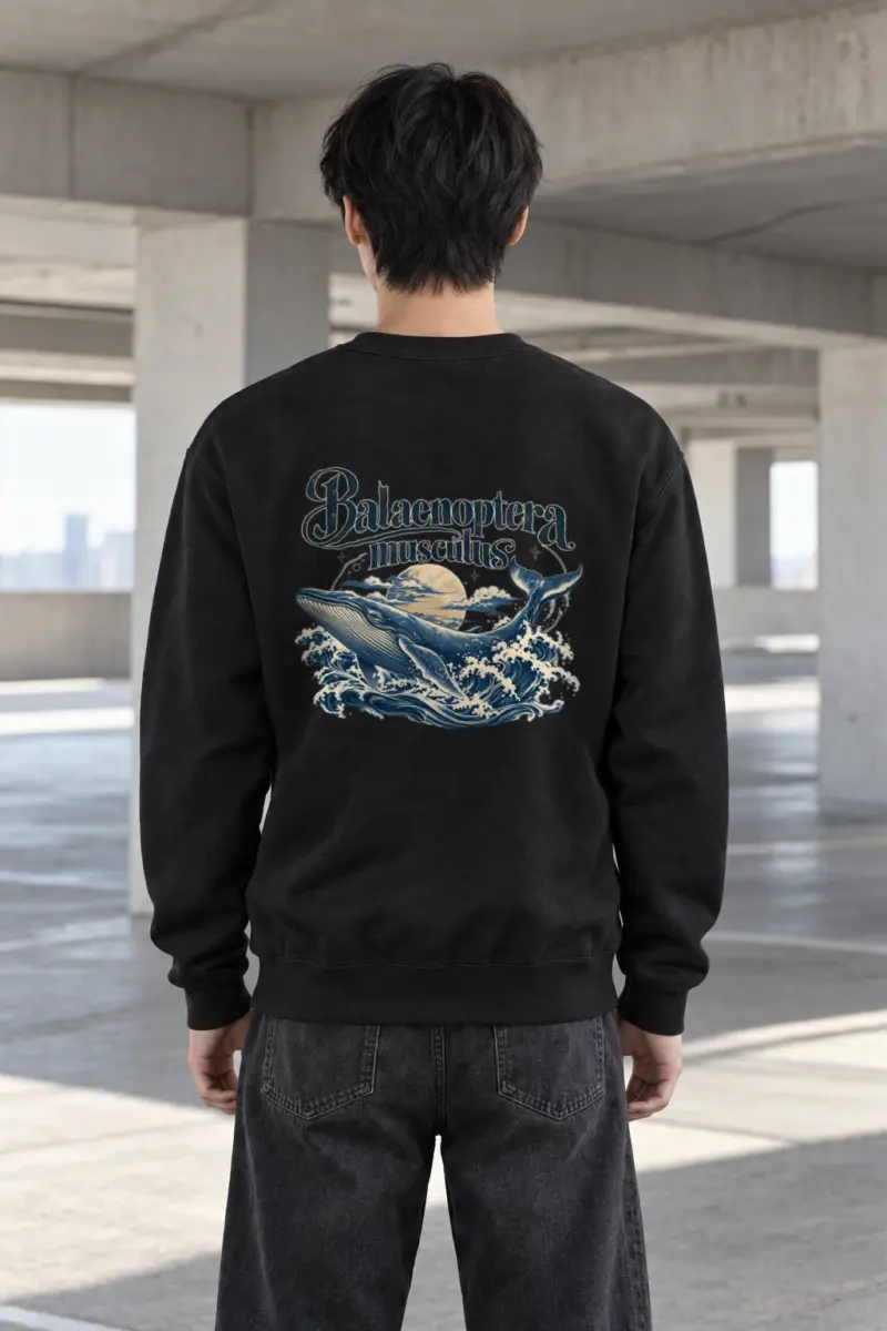 "Balaenoptera Musculus" Heavy Blend Unisex Crewneck Sweatshirt