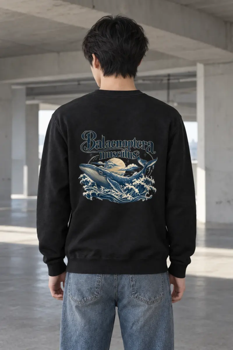 "Balaenoptera Musculus" Heavy Blend Unisex Crewneck Sweatshirt