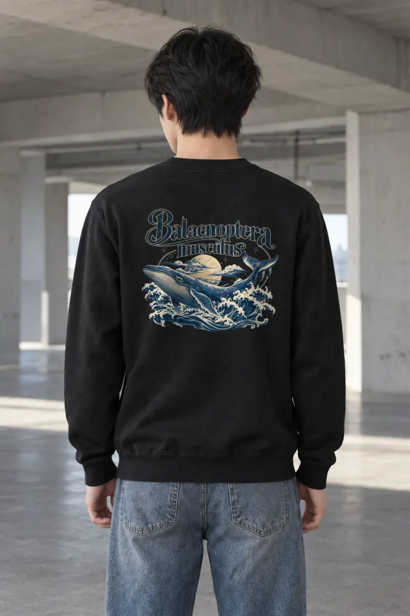 "Balaenoptera Musculus" Heavy Blend Unisex Crewneck Sweatshirt