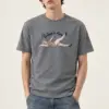 "Balance In Stripes" Heavyweight Unisex Crewneck T-shirt