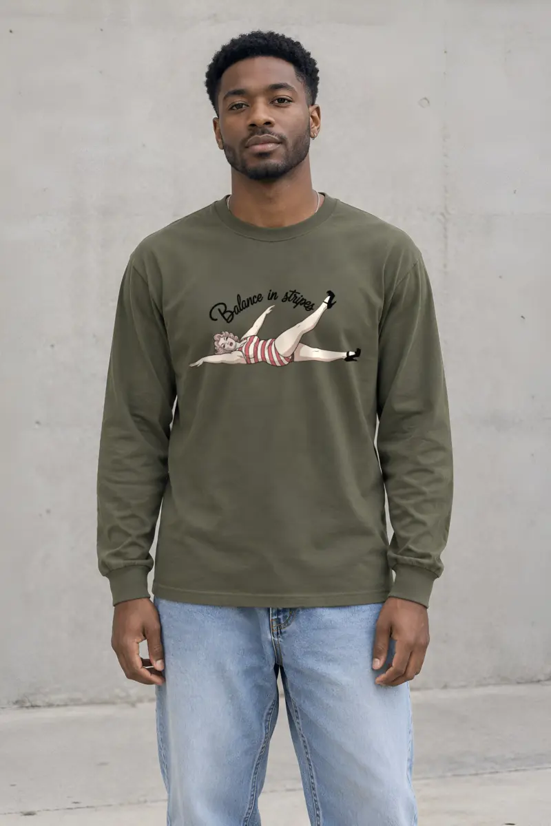 "Balance In Stripes" Unisex Longsleeve T-shirt