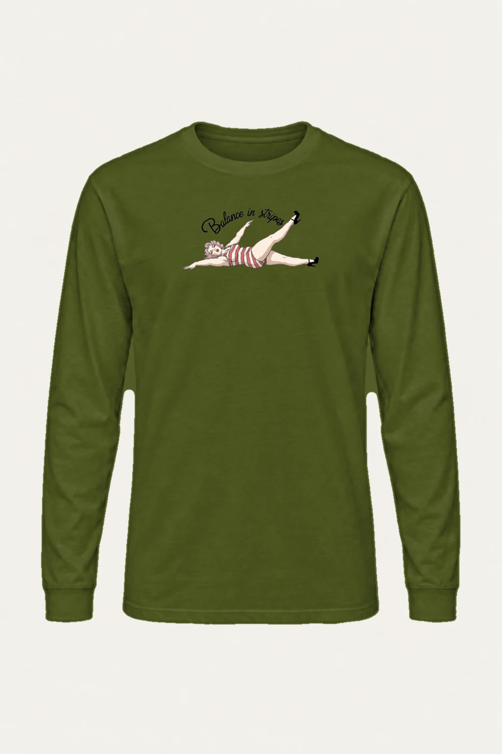 "Balance In Stripes" Unisex Longsleeve T-shirt | Gildan 2400