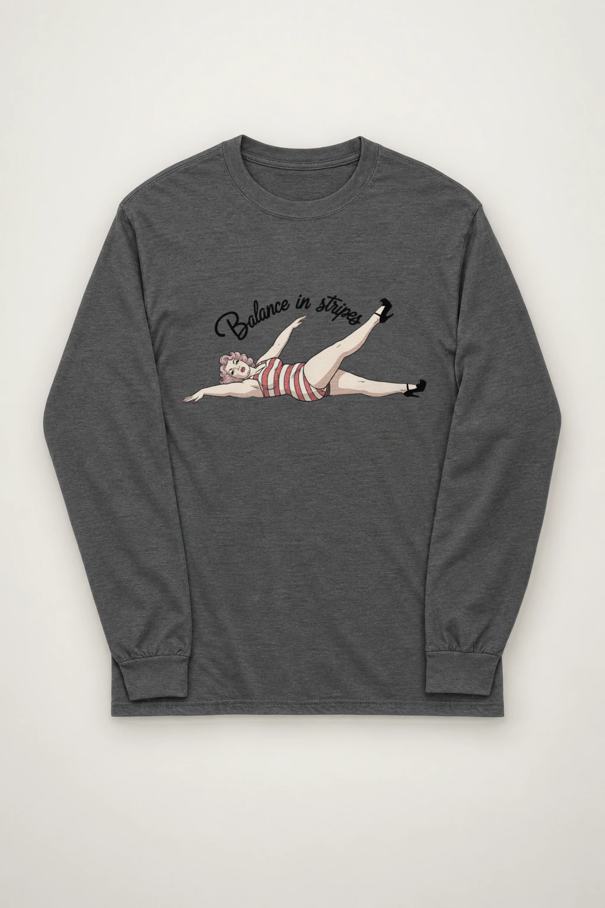 "Balance In Stripes" Unisex Longsleeve T-shirt