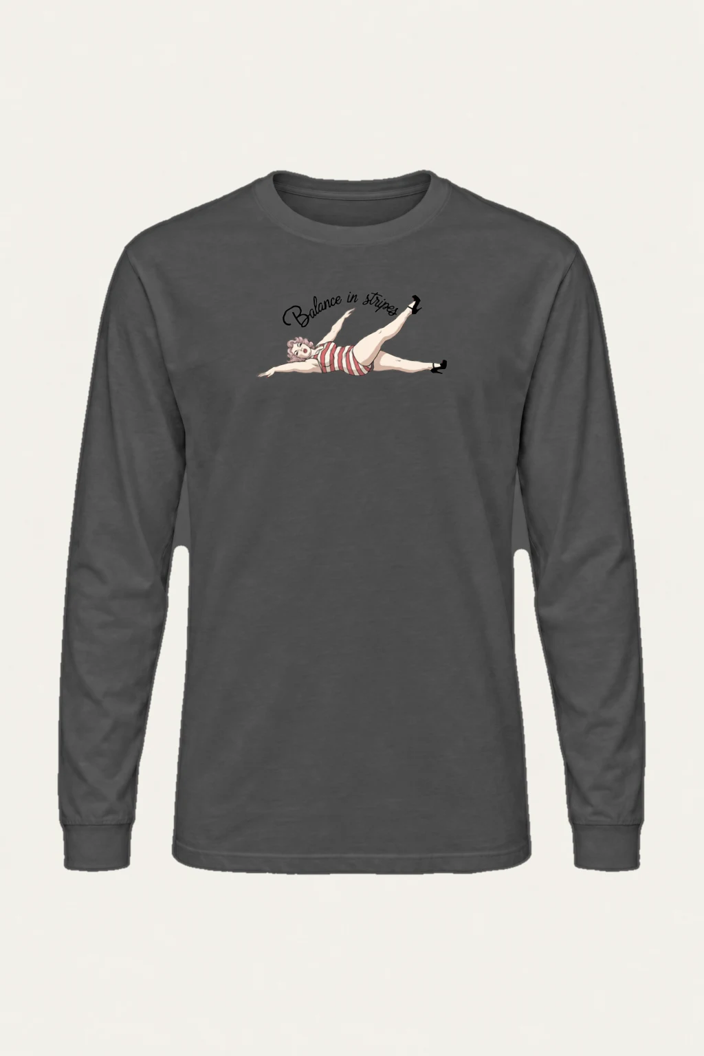 "Balance In Stripes" Unisex Longsleeve T-shirt | Gildan 2400