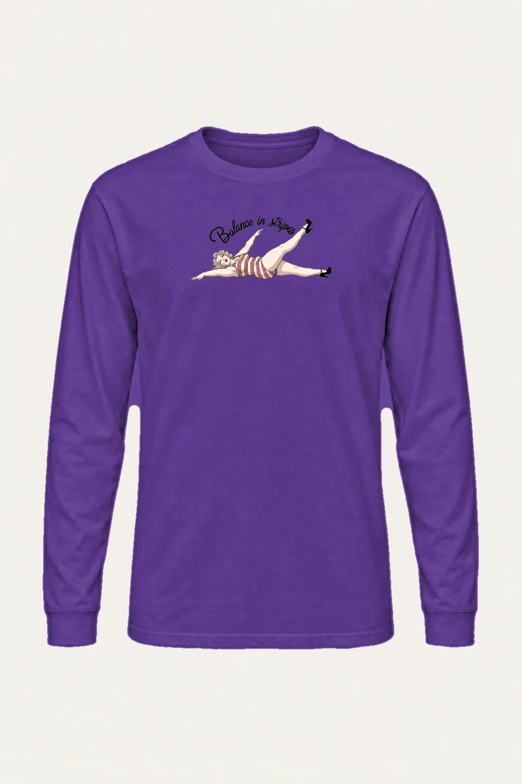 "Balance In Stripes" Unisex Longsleeve T-shirt | Gildan 2400