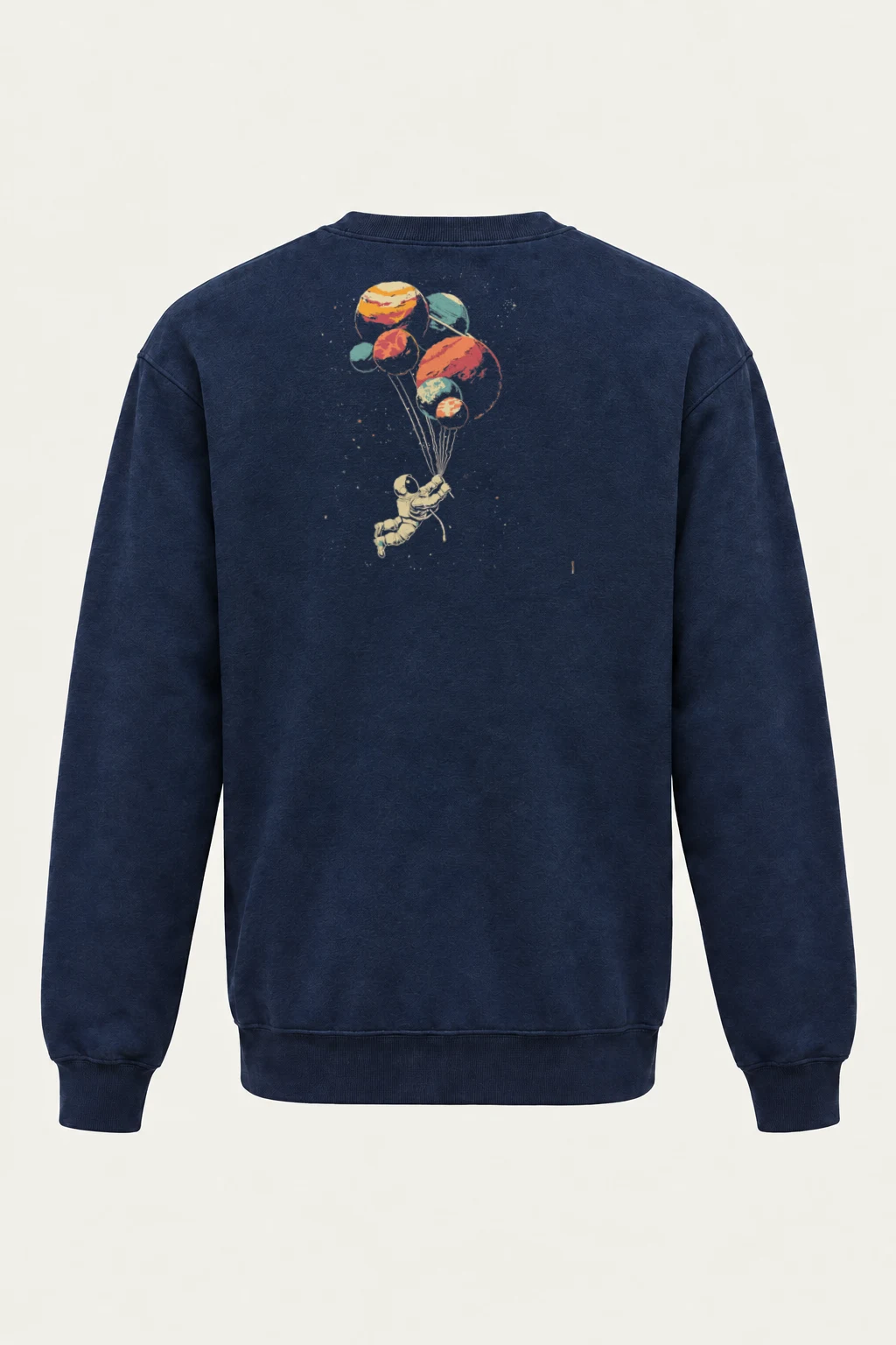 "Balloon Planet Astronaut" Heavy Blend Unisex Crewneck Sweatshirt | Gildan 18000