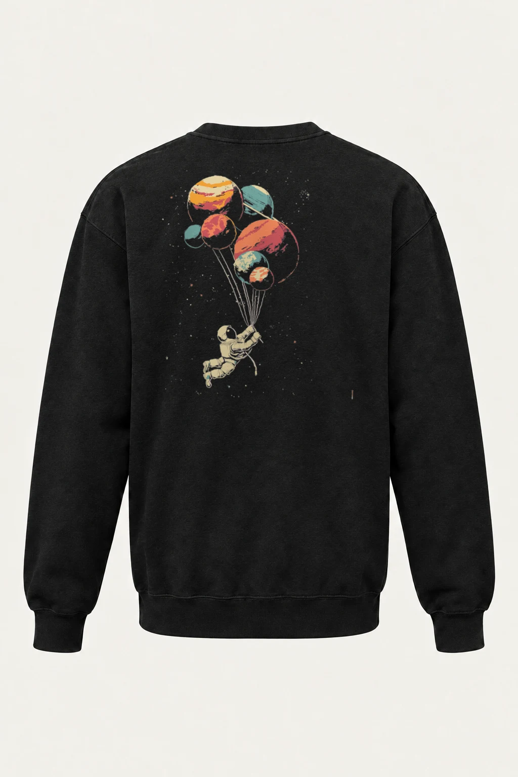 "Balloon Planet Astronaut" Heavy Blend Unisex Crewneck Sweatshirt | Gildan 18000