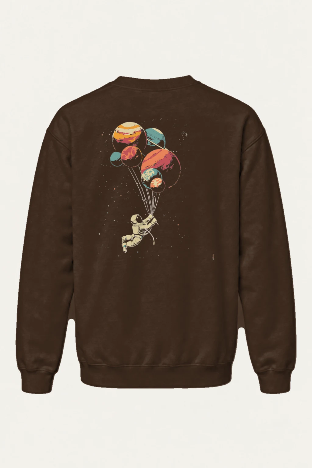 "Balloon Planet Astronaut" Heavy Blend Unisex Crewneck Sweatshirt | Gildan 18000