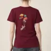 "Balloon Planet Drift" Heavyweight Unisex Crewneck T-shirt