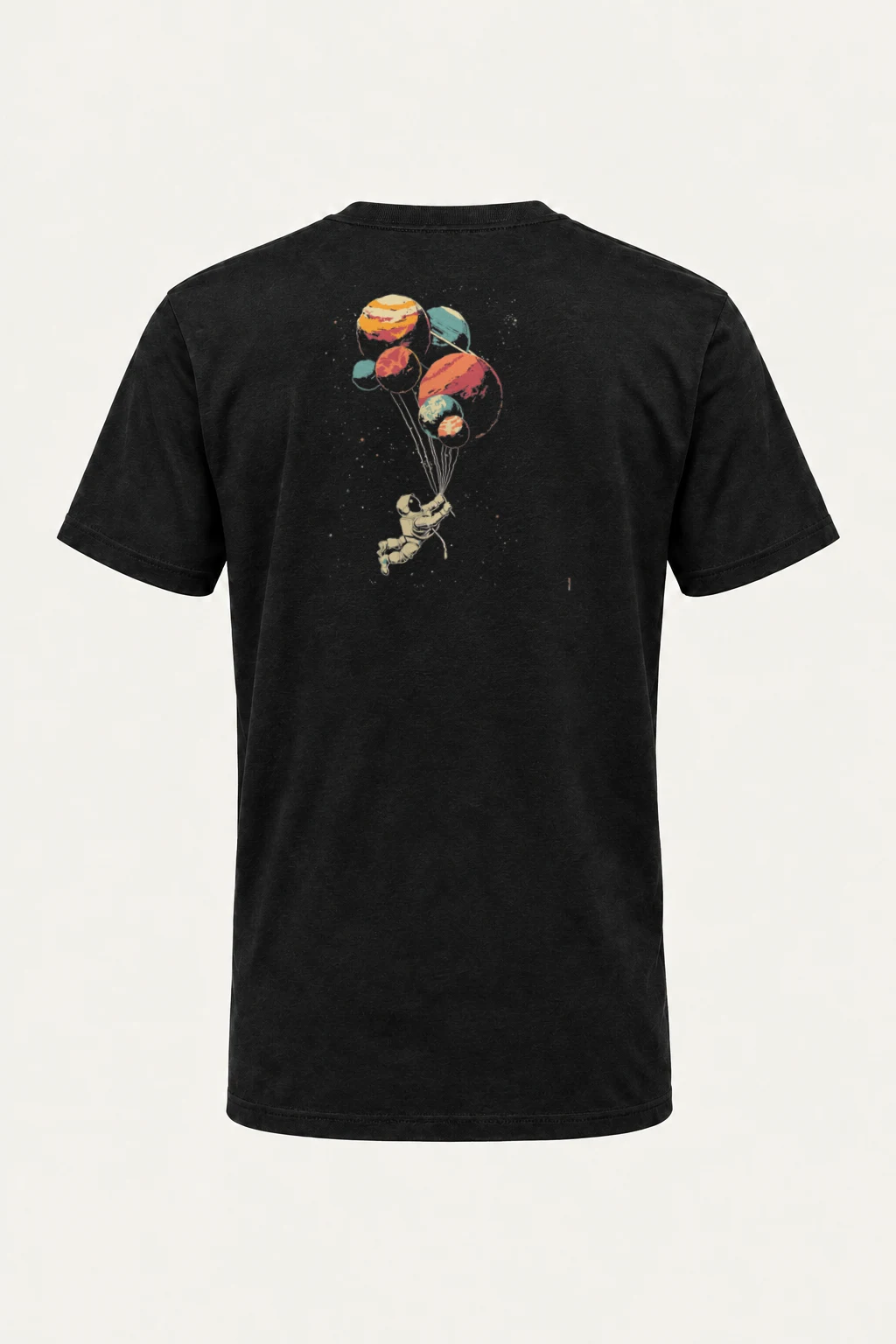 "Balloon Planet Drift" Heavyweight Unisex Crewneck T-shirt | Gildan 5000