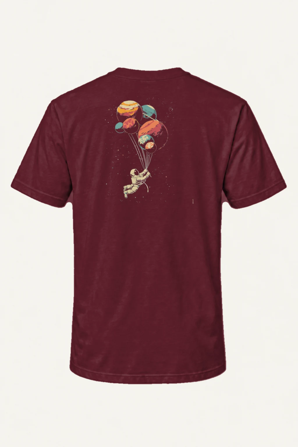 "Balloon Planet Drift" Heavyweight Unisex Crewneck T-shirt | Gildan 5000