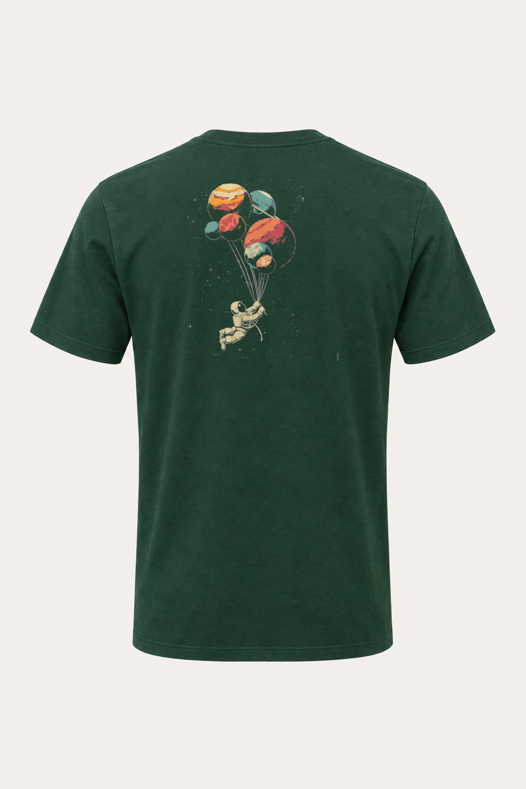 "Balloon Planet Drift" Heavyweight Unisex Crewneck T-shirt | Gildan 5000